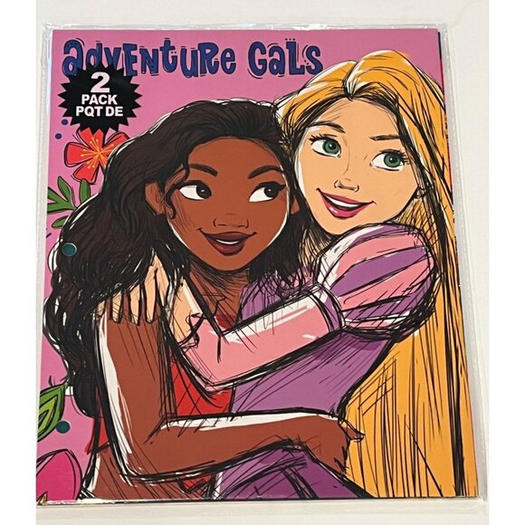 Disney Adventure Gals Folder 2-Pack Moana & Rapunzel School Supplies - Picture 1 of 3
